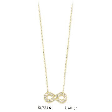 Harem Altın KLY216 14 Ayar Altın Sonsuzluk Kolye