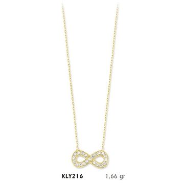 Harem Altın KLY216 14 Ayar Altın Sonsuzluk Kolye