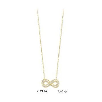 Harem Altın KLY216 14 Ayar Altın Sonsuzluk Kolye