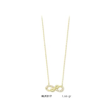 Harem Altın KLY217 14 Ayar Altın Sonsuzluk Kolye
