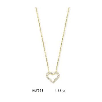 Harem Altın KLY223 14 Ayar Altın Kalp Kolye