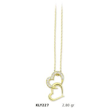 Harem Altın KLY227 14 Ayar Altın Kalp Kolye