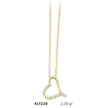 Harem Altın KLY228 14 Ayar Altın Kalp Kolye