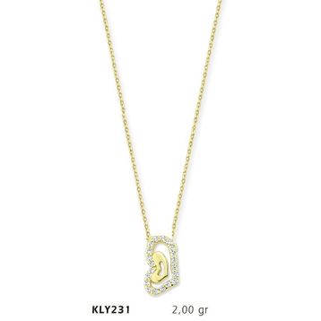 Harem Altın KLY231 14 Ayar Altın Kalp Kolye
