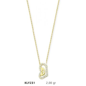 Harem Altın KLY231 14 Ayar Altın Kalp Kolye