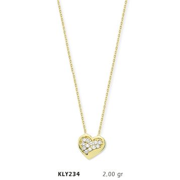 Harem Altın KLY234 14 Ayar Altın Kalp Kolye