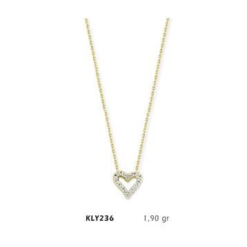 Harem Altın KLY236 14 Ayar Altın Kalp Kolye
