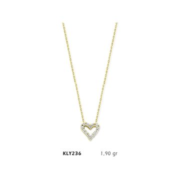 Harem Altın KLY236 14 Ayar Altın Kalp Kolye