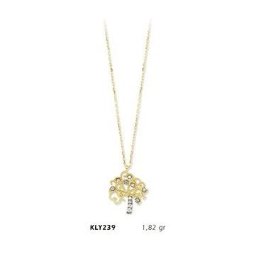 Harem Altın KLY239 14 Ayar Altın Hayat Ağacı Kolye