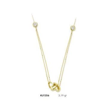 Harem Altın KLY256 14 Ayar Altın İkili Kalp Kolye
