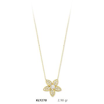 Harem Altın KLY270 14 Ayar Altın Çiçek Kolye