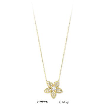 Harem Altın KLY270 14 Ayar Altın Çiçek Kolye