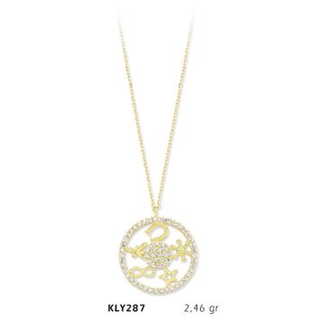 Harem Altın KLY287 14 Ayar Altın Şans Kolyesi