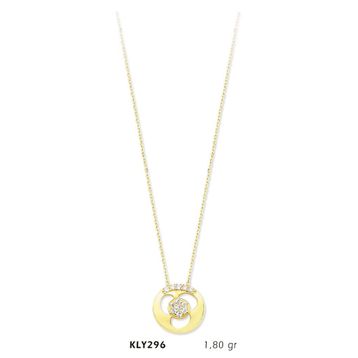 Harem Altın KLY296 14 Ayar Altın Taşlı Kolye