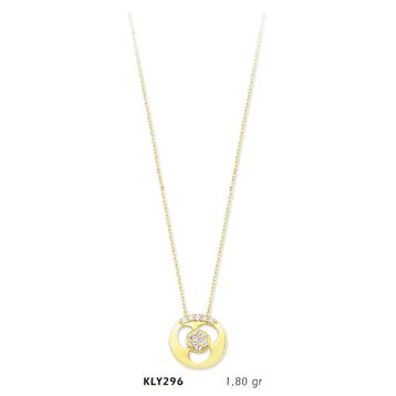Harem Altın KLY296 14 Ayar Altın Taşlı Kolye