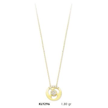 Harem Altın KLY296 14 Ayar Altın Taşlı Kolye