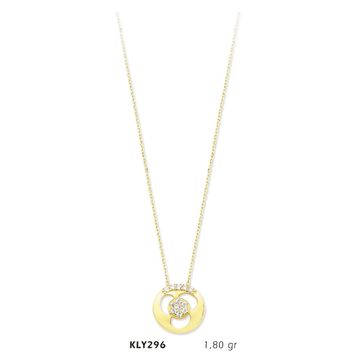Harem Altın KLY296 14 Ayar Altın Taşlı Kolye