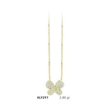 Harem Altın KLY297 14 Ayar Altın Kelebek Kolye