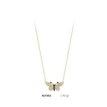 Harem Altın KLY302 14 Ayar Altın Kelebek Kolye