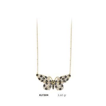 Harem Altın KLY304 14 Ayar Altın Kelebek Kolye