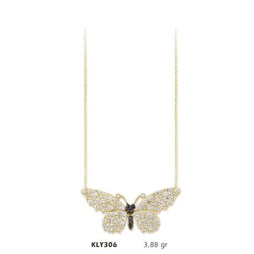 Harem Altın KLY306 14 Ayar Altın Kelebek Kolye