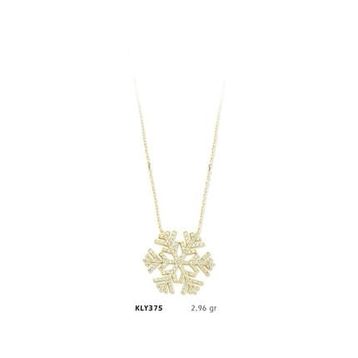 Harem Altın KLY375 14 Ayar Altın Kar Tanesi Kolye
