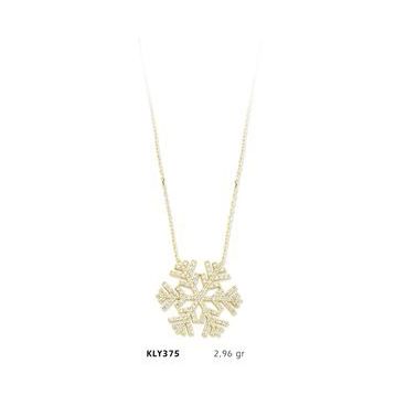Harem Altın KLY375 14 Ayar Altın Kar Tanesi Kolye