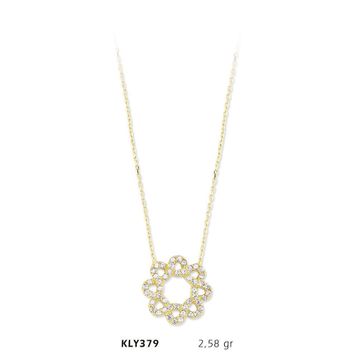 Harem Altın KLY379 14 Ayar Altın Çiçek Kolye