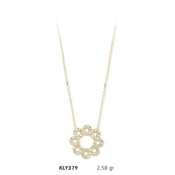 Harem Altın KLY379 14 Ayar Altın Çiçek Kolye