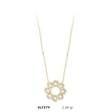 Harem Altın KLY379 14 Ayar Altın Çiçek Kolye