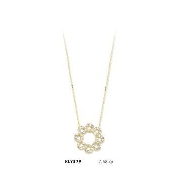 Harem Altın KLY379 14 Ayar Altın Çiçek Kolye