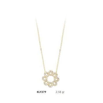 Harem Altın KLY379 14 Ayar Altın Çiçek Kolye