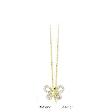 Harem Altın KLY397 14 Ayar Altın Yusufçuk Kolye