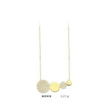 Harem Altın KLY410 14 Ayar Altın Oval Kolye