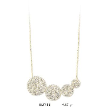 Harem Altın KLY416 14 Ayar Altın Oval Kolye
