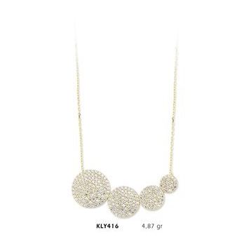 Harem Altın KLY416 14 Ayar Altın Oval Kolye