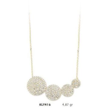 Harem Altın KLY416 14 Ayar Altın Oval Kolye