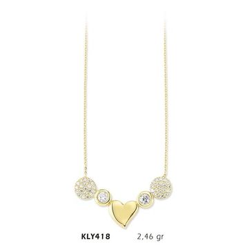 Harem Altın KLY418 14 Ayar Kalp Altın Kolye
