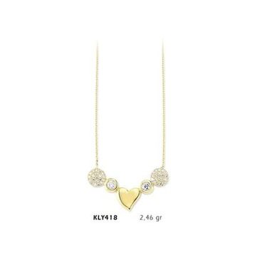 Harem Altın KLY418 14 Ayar Kalp Altın Kolye