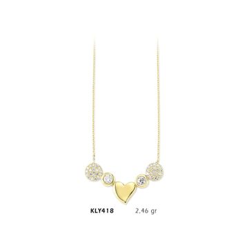 Harem Altın KLY418 14 Ayar Kalp Altın Kolye