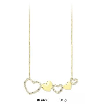 Harem Altın KLY422 14 Ayar Kalp Altın Kolye