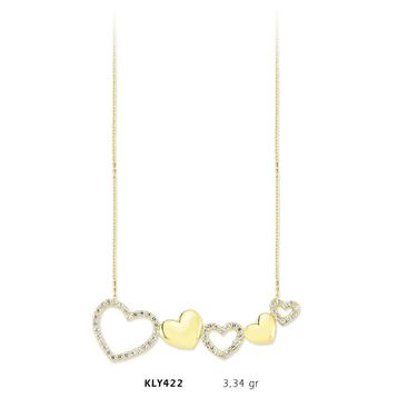 Harem Altın KLY422 14 Ayar Kalp Altın Kolye