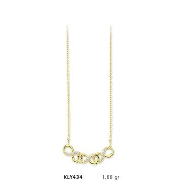 Harem Altın KLY434 14 Ayar Sonsuzluk Altın Kolye