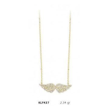 Harem Altın KLY437 14 Ayar Altın Melek Kanadı Kolye