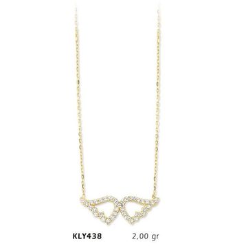 Harem Altın KLY438 14 Ayar Altın Melek Kanadı Kolye