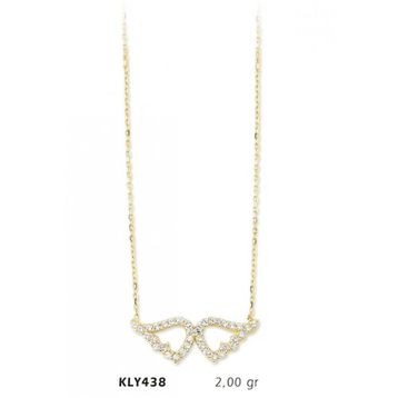 Harem Altın KLY438 14 Ayar Altın Melek Kanadı Kolye
