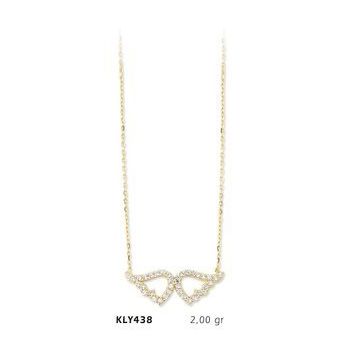 Harem Altın KLY438 14 Ayar Altın Melek Kanadı Kolye