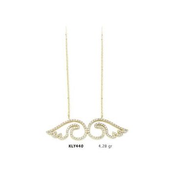 Harem Altın KLY440 14 Ayar Altın Melek Kanadı Kolye