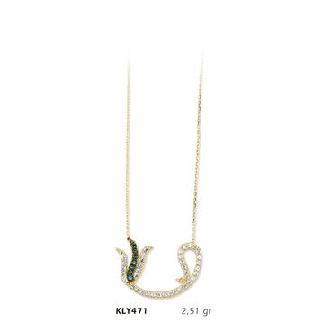 Harem Altın KLY471 14 Ayar Altın Vav Kolye