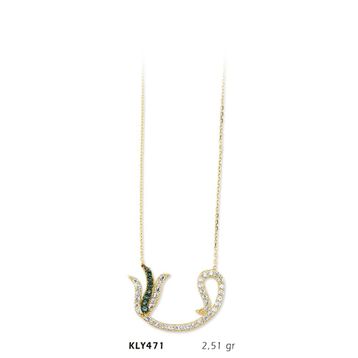Harem Altın KLY471 14 Ayar Altın Vav Kolye